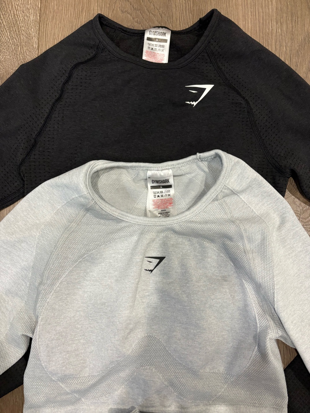 Gymshark Workout Top Bundle Long Sleeve Cropped Shirts
